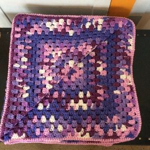 🧶Crocheted Purple Frenzy Lap Blanket🧶